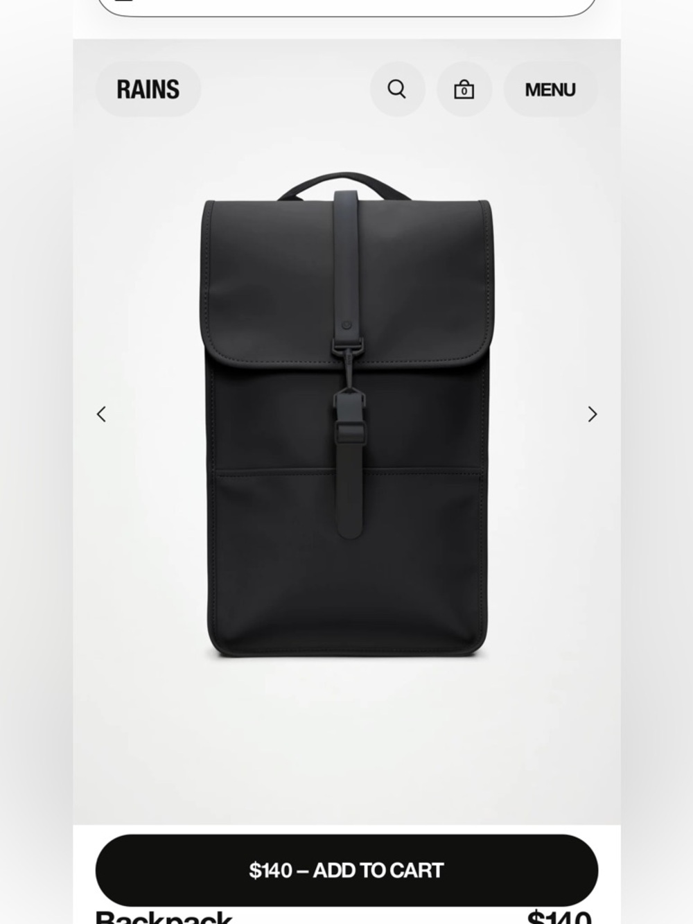 Rains backpack
